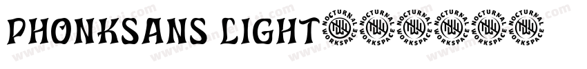 Phonksans light字体转换